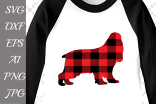 Buffalo Plaid Dog Silhouette