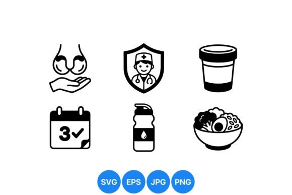 Health and Nutrition Icons Pack