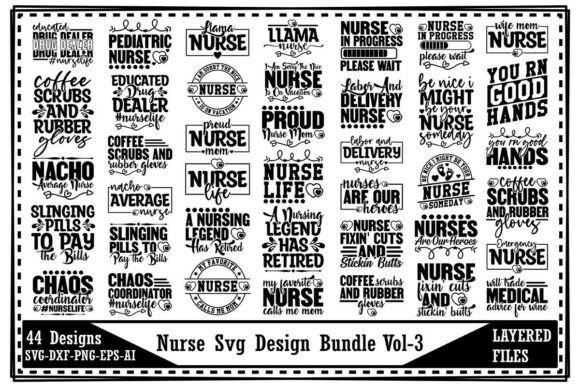 Nurse SVG Design Bundle Vol. 3