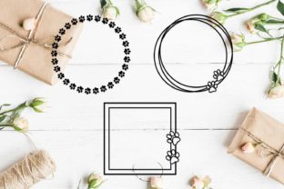 Set of Dog Paw Frames