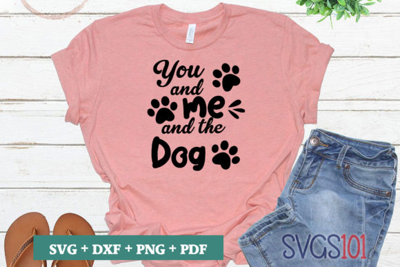 You and Me and the Dog SVG
